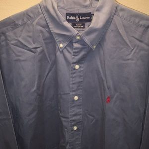 Ralph Lauren Long Sleeve Button Blake Large Blue